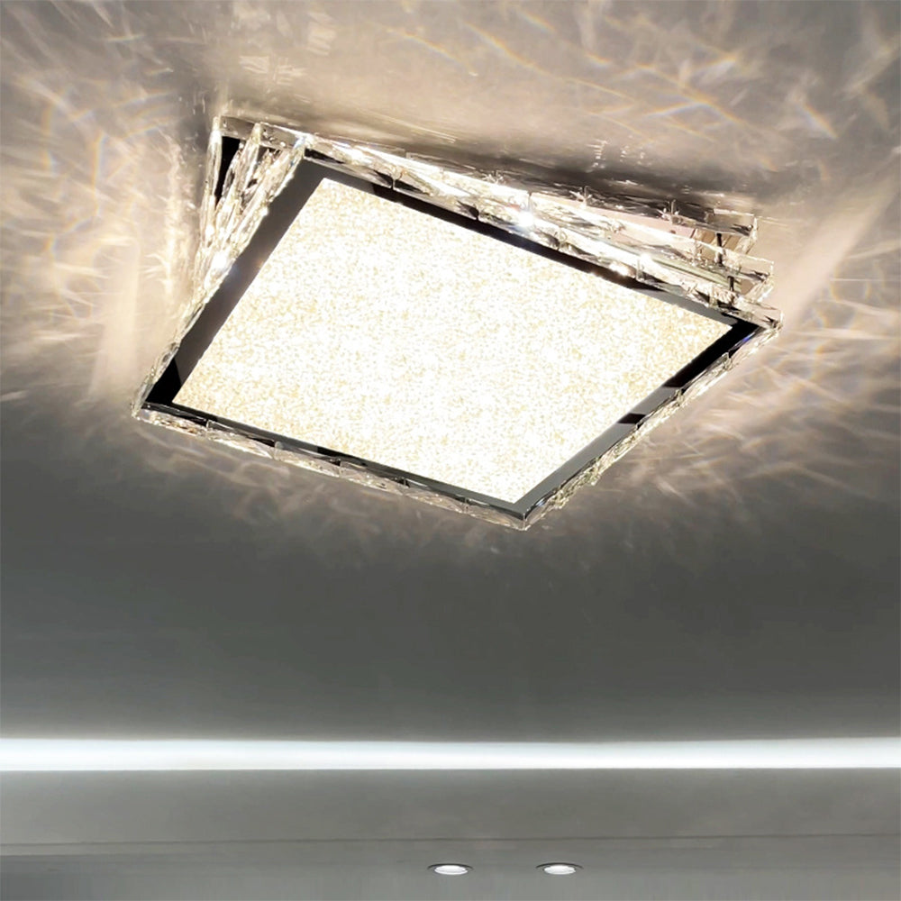 Luxury LED Dimmable Crystal Ceiling Lamp mit Kristalloberfläche